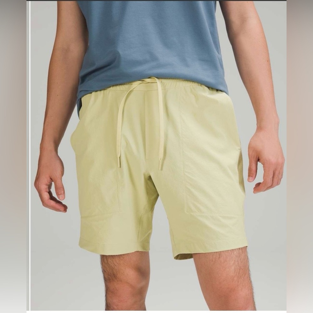 🍋Men’s Lululemon Bowline Short 8" Stretch Ripstop Size L Dew Green M7ARQS🍋